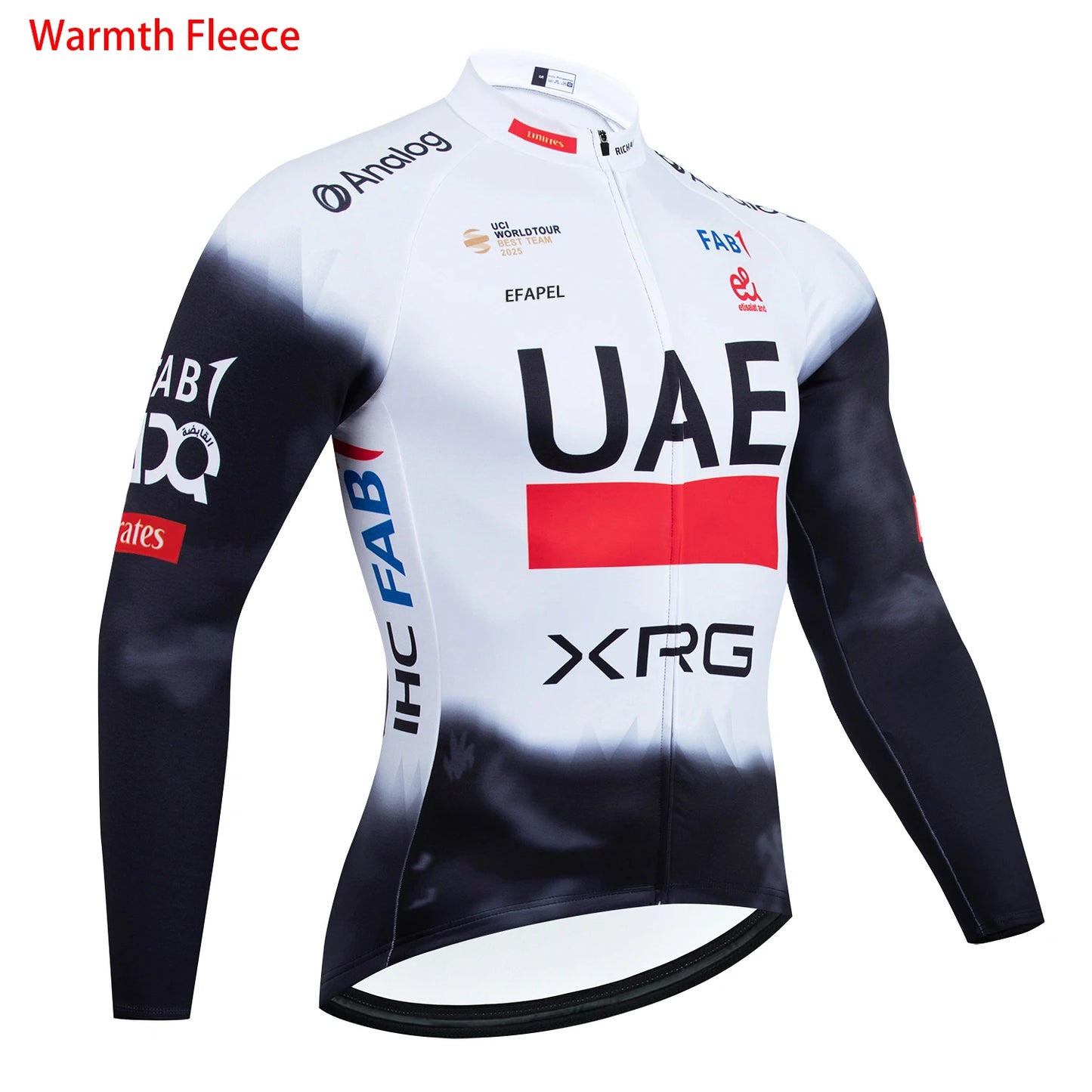 Ensemble Veste de Vélo et Maillot de Cyclisme Équipe UAE Hiver 2026 Pantalon Homme Femme Chaud Polaire Vêtements de Cyclisme Professionnel